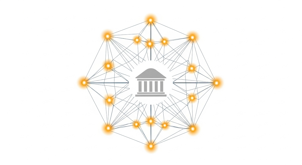 Conceptual image of a collaborative network